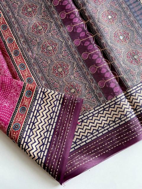 Vastrangan pallavi bandhani prints saree women wholesale clothes